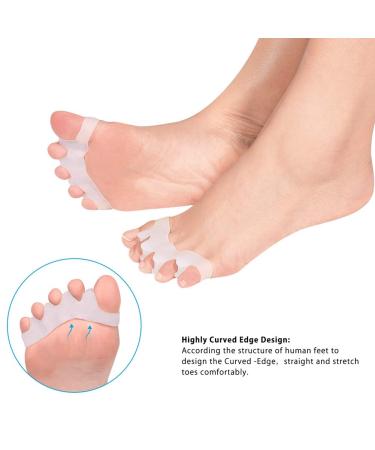 4 Pair Women's Toe Separators for Overlapping Toes - Toe Corrector for Bunion Pain Relief and Crooked Toes - Buy Online on GoSupps.com