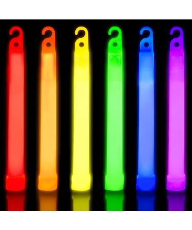HAKDAY 12PCS Ultra Bright Glow Sticks Bulk - 6 Inch Emergency Lightsticks for Hiking, Camping & Survival | 12 Hour Duration - Neon Glow Sticks for Party & Blackouts - Buy Online on GoSupps.com