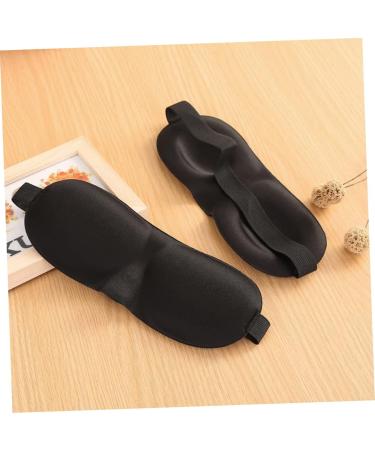 Healifty 3D Stereo Goggles Eye Sleeping Mask | Silk Blindfold Eye Mask | Adjustable and Breathable | Black | 1 Count - Buy Online on GoSupps.com