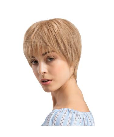 Wig Women Brown Curly Bob Curly Short Synthetic Hair Wavy Human Head Anime Party 80s