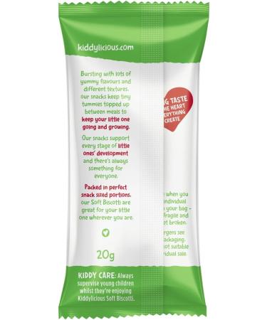 Kiddylicious Apple Soft Biscotti 7+ Months 6x20g - Healthy Snack for Babies - Buy Online on GoSupps.com