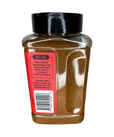 Riega Organic Taco Seasoning - Tex Mex Spice Mix for Taco Tuesday & Chili - 14 Ounce Pack - Buy Online on GoSupps.com