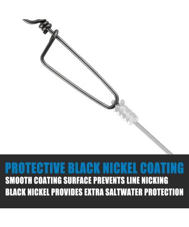 Dr.Fish Fishing Snap Swivels  Ball Bearing Swivels with Stainless Steel Coastlock Snap  Corrosion Resistant Black Nickel Coating  High Strength 26Lb to 503Lb  Saltwater Swivels Fishing Tackle #7-232LB 20 - Buy Online on GoSupps.com