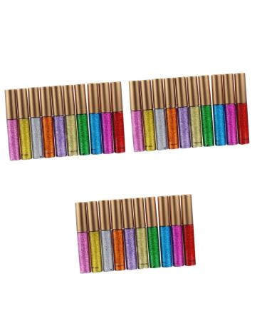 FRCOLOR 30 Pcs Liquid Metallic Liquid Eyeliner Eye Shadow Set 1 count (Pack of 1) Assorted Colorx3pcs