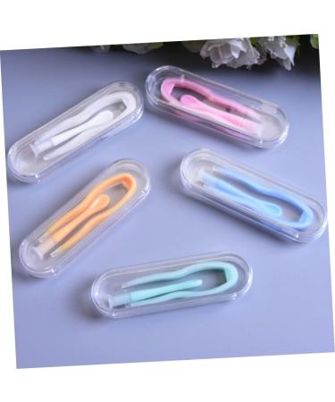 Minkissy 18-Sentence Contact Lens Container Set Soft Tool & Tweezers for Safe Contact Removal Green Contact Lens Accessories (3 Pieces Random Colors) - Buy Online on GoSupps.com