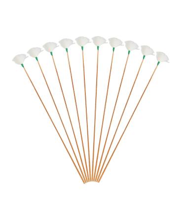 10Pcs Professional Goose Feather Earpicks for Adults Children Soft Earwax Remover Ear Picker Ear Dig Tools Ear Spoon Green Thread S