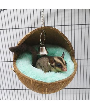 Violotoris Hanging Coconut Shell Bird Nest House Bed Natural Random Color Cushion Birdhouse Bird Hut Breeding Place Toy For Bird - Buy Online on GoSupps.com