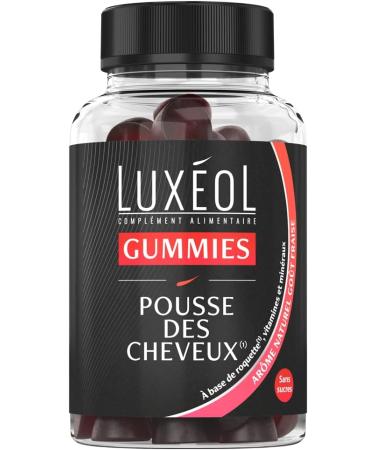 Lux ol Biotine 1000 g Favorise la Pousse des Cheveux Made in France 90 G lules 28 6 g & Gummies Pousse Cheveux - Stimulation Du Bulbe Capillaire - Ar me Naturel Go t Fraise - 60 Gummies - Buy Online on GoSupps.com