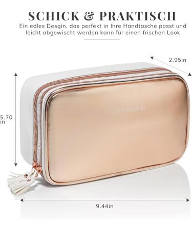 Rose Gold Make-Up Bag for Women | Noble Small Cosmetic Bag - Perfect Gift by Lily England - Buy Online on GoSupps.com