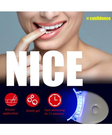 Fast Teeth Whitening Kit with LED Light - 10 Min Non-Sensitive Gel for Coffee, Smoking, Wine Stains - Buy Online on GoSupps.com