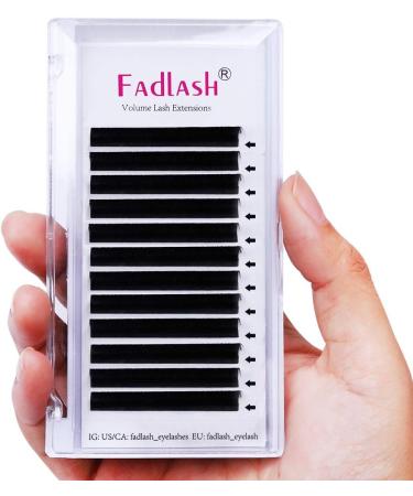 Fadlash Easy Fan D Curl 0.07 12mm Russian Lashes - Natural Look, Self Fanning Eyelash Extensions - Buy Online on GoSupps.com