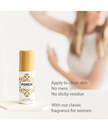PitROK Crsystal Natural Deodorant Spray 100ml (Fragranced for Women) - Buy Online on GoSupps.com