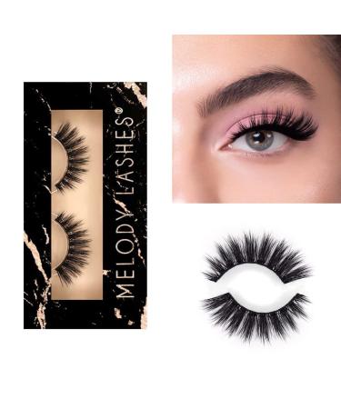 Melody lashes natural eyelashes ultra fluffy eyelashes natural look in premium quality cat eye lashes ideal for all eye shapes soft cotton strap cheerleaders