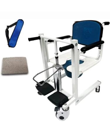 Home Hydraulic Patient Lifting Wheelchair 180 Split Seat Portable Transfer Wheelchair Bedside Toilet Bath Chair Home Shifter for Nursing Paralyzed Elderly