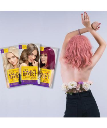 JOANNA Toning Shampoo Multi Effect hair dye shampoo in a bag shelf life 4 to 8 washes hair coloring without ammonia and oxidizing agents pinkblonde - Buy Online on GoSupps.com