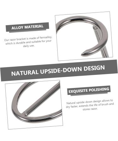 Housoutil Razor Holder & Brush Stand - Men's Safety Razor Storage Organizer for Bathroom | Durable Ferroalloy Shaving Tools - Buy Online on GoSupps.com