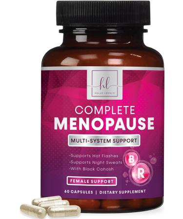 Menopause Supplements for Women Complete Menopause Relief with Black Cohosh Dong Quai & Chasteberry for Hot Flashes Night Sweats Energy & Hormone Support Non-GMO Menopause Vitamins - 60 Capsules 60 Count (Pack of 1) - Buy Online on GoSupps.com