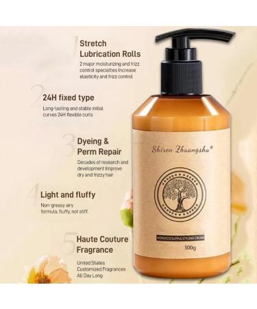 Long-Lasting Styling Moroccan Volume Moisturizing Elasticity Moroccan Hydrating Styling Cream Elasticity Morocco Supple Styling Cream for Dry Damaged Bounce Curl Hair Care. (3Pcs) - Buy Online on GoSupps.com