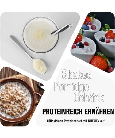 Nutrify Whey Protein Powder Vanilla - 23g Protein per Serving Sugar-Free Ideal for Muscle Building & Diet 1kg (33 Portions) - Buy Online on GoSupps.com