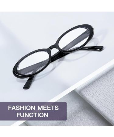 Oval Blue Light Blocking Glasses for Men & Women - Fashion Non-Prescription Computer Glasses IF8094-6 - Buy Online on GoSupps.com