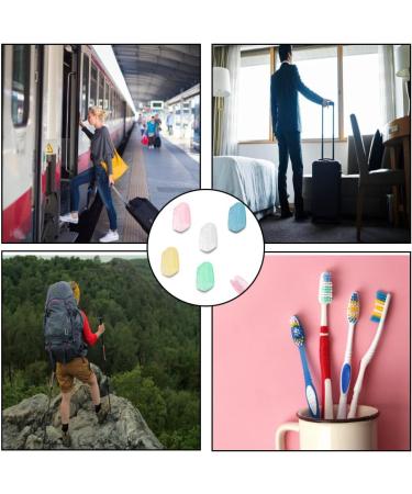 Zelhyeuu 5-Piece Portable Toothbrush Protective Cover Set - Ideal for Travel Camping and School - Buy Online on GoSupps.com