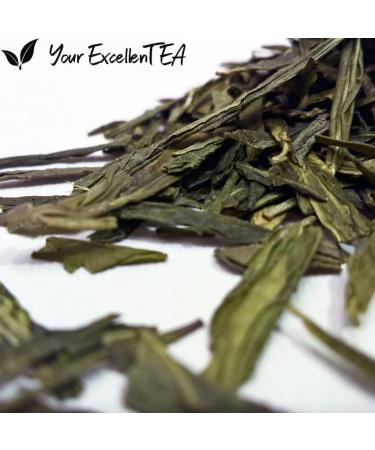 Lung Ching Tea Imperial Dragon Well (Long Jing) Premium Chinese Green Tea Loose Leaf 100g - Buy Online on GoSupps.com