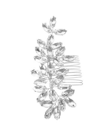 Mikinona Crystal Hair Accessories Hair Pins Wedding Decor Wedding Hair Accessories Rhinestone Hair Comb for Wedding Rhinestone Hair Comb for Bridal Gem Headgear Miss Rhinestones