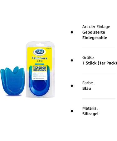 Scholl Gel Heel Pad Comfort for Large Feet - Size 40 | International Shipping Available - Buy Online on GoSupps.com