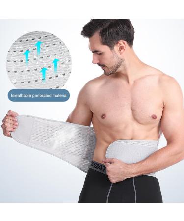 Breathable Lumbar Support/Back Brace For Lower Back Pain Relief Men Women Lumbar Spine Decompression Belt Sports Fitness Waist Trainer For Work Lifting Heavy Objects Alleviating Pain (Color : Gray S Gray Support Belt M - Buy Online on GoSupps.com