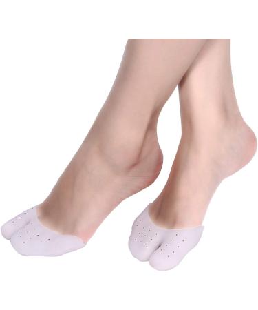 Toe Pouches Silicone Gel Sock Pads Blister Pads Toe Guards and Toe Covers Topper Cover Protector Sleeve for Ball of Foot Metatarsal Ballet Pointe Cap Morton's Neuroma