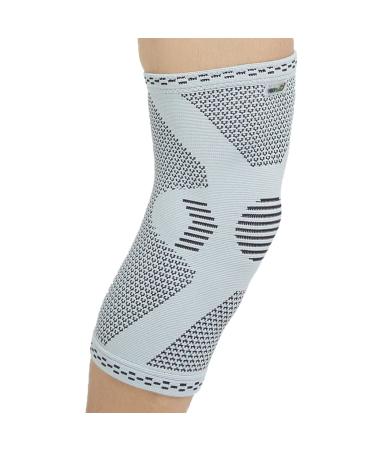Neotech Care Bamboo Fiber Knee Support Sleeve - Lightweight Elastic Breathable Brace for Men Women - Grey (Size S) - Buy Online on GoSupps.com