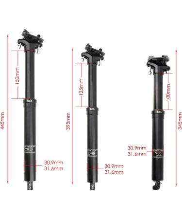 JFOYH EXA Form 900i Dropper Seatpost 31.6mm x 395mm - 120mm Travel | Remote Cable Control - Buy Online on GoSupps.com