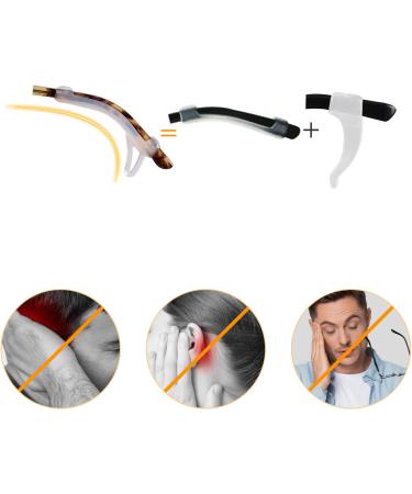 SMARTTOP Glasses Ear Cushion-Anti-Slip Eyeglasses Ear Grips Sleeve-Silicone Soft Glasses Ear Hook Holder For Men Women Kids Sports Study and Work (WHITE 6pairs) - Buy Online on GoSupps.com