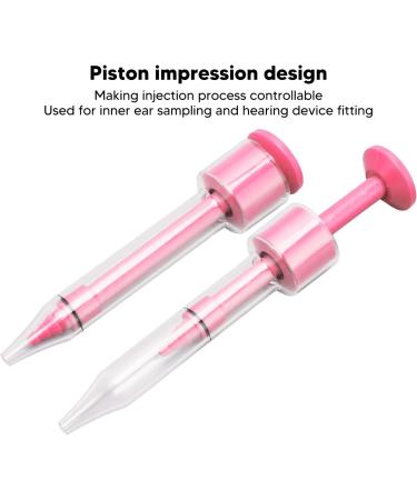 Earmold Syringe 3.5mm Refillable Ear Impression Injector - Ergonomic PP Design (Pink) - Buy Online on GoSupps.com