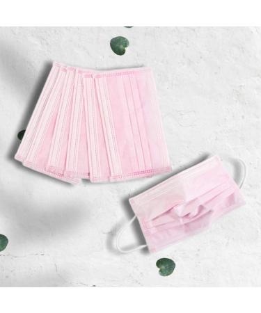 Pink Disposable Face Masks - 3 Ply Protection | 10 Pack | Ideal for Office Restaurant & Outdoor Use - Buy Online on GoSupps.com