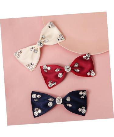 Beaupretty Hair hair clip hair bows for women Hair Bow Clips rhinestone hair barrettes hair ornaments for women headwear for women Girl Hair Accessory bow tie Headgear Acetate sheet Tie - Buy Online on GoSupps.com