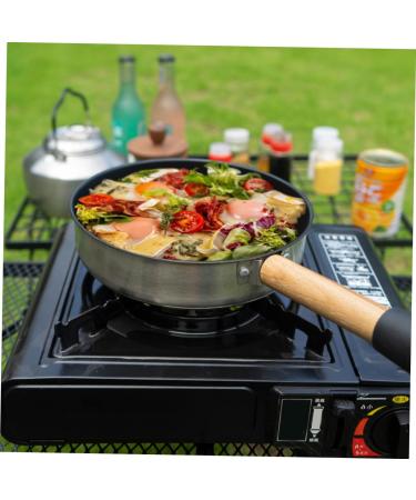HAKIDZEL Camping Portable Pan Non Stick Cooking Utensils Egg Pan Non Stick Fry Pan Griddle Pan Pans Camping Cookware Flat Skillet Pan for Eggs Stainless Steel Induction Cooker Egg Boiler - Buy Online on GoSupps.com