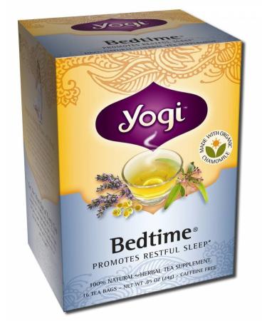 Yogi Bedtime Herbal Tea Caffeine Free Chamomile - 16 Tea Bags