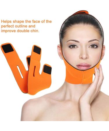 Face Slimming Cheek Mask V Face Line Belt - Orange Chin Lift Up Anti Wrinkle Sleep Mask - Buy Online on GoSupps.com
