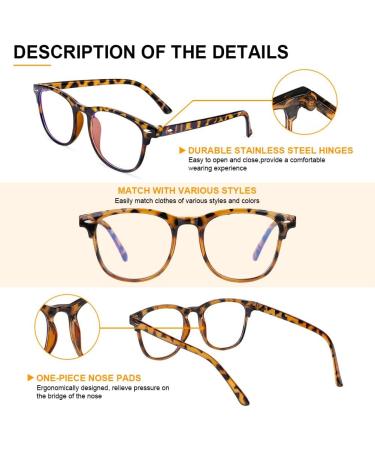 Aomig Blue Light Glasses for Gaming & PC | Anti-Blue Light Fashion Glasses for Men & Women | Eye Protection & Tiredness Relief - Buy Online on GoSupps.com