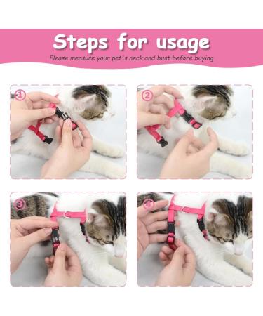 Yutou Soft Cat Dishes & Adjustable Leash Set - Outbreak-Proof Harness for Kittens Puppies & Rabbits - Buy Online on GoSupps.com