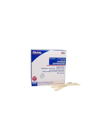 Dukal Tongue Depressors Beige 500 Count