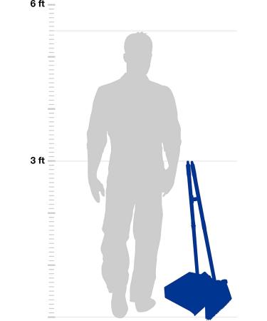 Duo-Pan Plastic Lobby Pan and Duo-Sweep Broom Combo | 36 Overall Length x 11-51/64 Width | Black - Buy Online on GoSupps.com