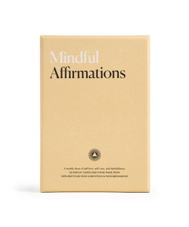 Intelligent Change - Mindful Affirmation Cards, Daily Words of Encouragement Cards, Self Affirmation Inspirational Gifts, Self Care Box, Positive Affirmations Cards, Includes A Stand, Deck of 52