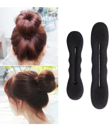 7pcs Hair Bun Maker Bun Makers for Hair Magic Bun Hair Donut Black Small Hair Doughnut Maker Sponge Hair Foam Hair Updo Tools Hair Style Hair Styling Accessories for Girls Women(Black) - Buy Online on GoSupps.com