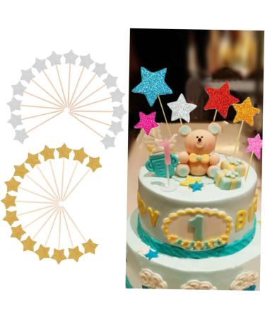 Gadpiparty 90 Pcs Wedding Cake Decor Star Cake Decor Cupcake Decorating Wedding Cupcake Topper Star Cake Picks Mini Muffins Wedding Decoration Cake Decoration Food Birthday Cake Baby - Buy Online on GoSupps.com