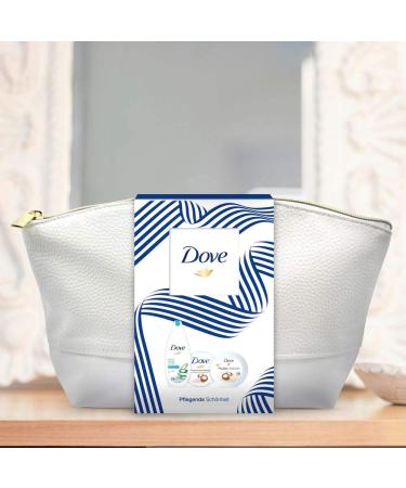 Dove Nursing Beauty Gift Set - Silky-Smooth Skin with Shower Gel Cream-Peeling & Body Yoghurt in Cultural Bag | 250ml + 225ml + 250ml - Shop Internationally! - Buy Online on GoSupps.com