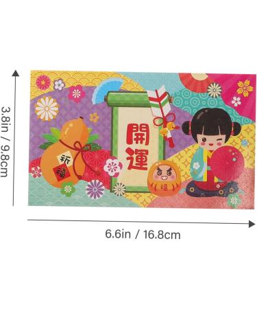 TEHAUX 36 Pcs Japanese Spring Festival Red Packet Hong Bao Envelope Lunar New Year Envelope Chinese Money Packets Cash Envelope Christmas Gifts Spring Festival Gift Paper Rabbit Wedding As Shown 2x3pcs 16.8X9.8CMx3pcs - Buy Online on GoSupps.com