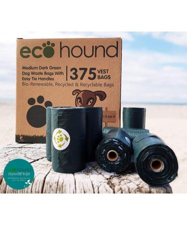 Ecohound Oceanex 375 Medium Vest Dog Poop Bags | Roll with Tie Handles - Buy Online on GoSupps.com