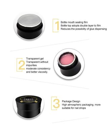 Premium Pink Nail Extension Gel - UV Gel for Quick Painless Manicure & Nail Art | Advanced Synthetic Resin Nail Care - Buy Online on GoSupps.com